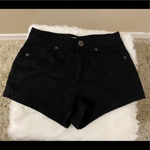 Black hot short shorts